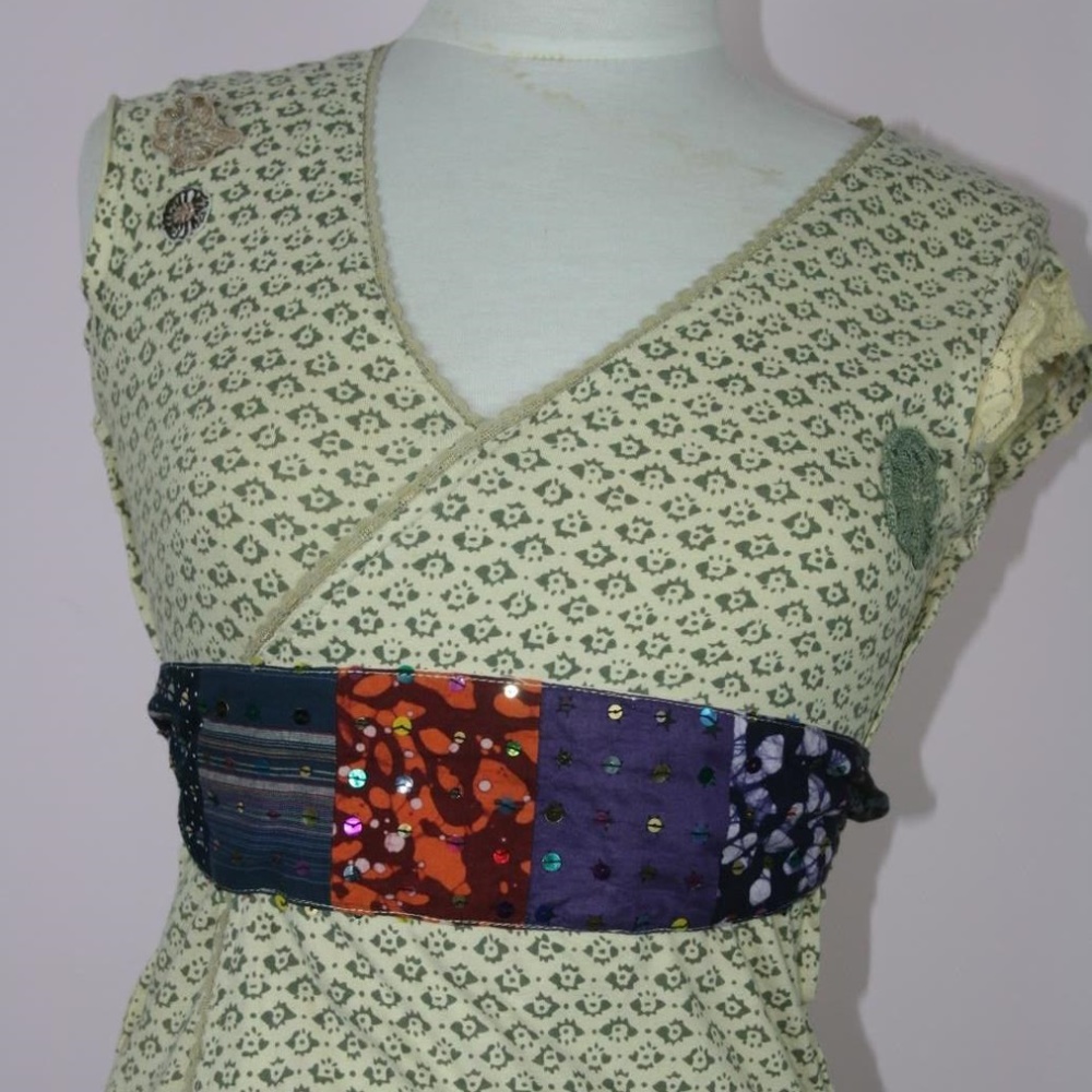 Free People Anthropologie Boho Floral Blouse